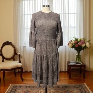 BLACKDASH Mother Sister Of The Bride Dress Gown 3/4 Sleeve Size 10 Formal Taupe
